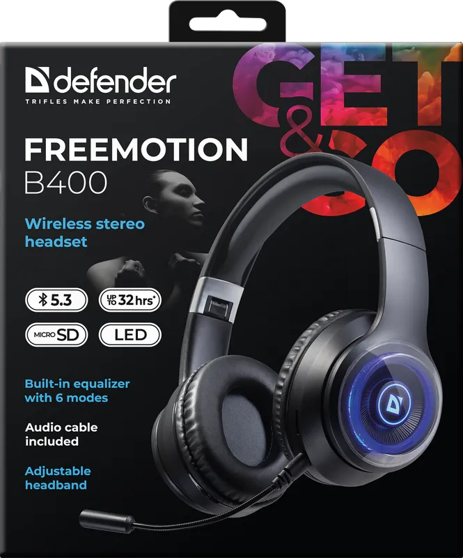 Defender - Kabelloses Stereo-Headset FreeMotion B400