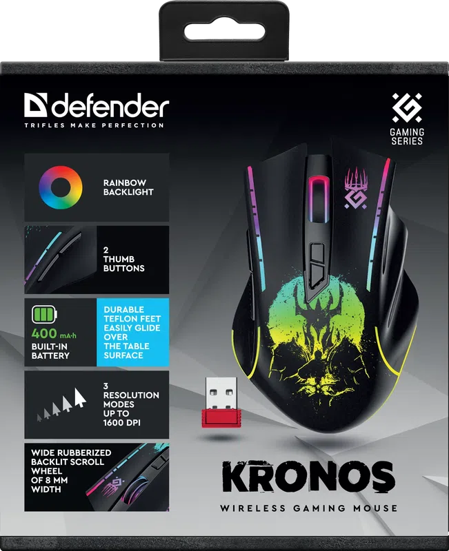 Defender - Kabellose Gaming-Maus Kronos GM-695