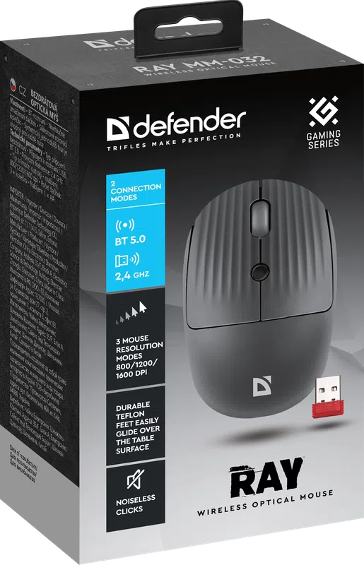 Defender - Drahtlose optische Maus Ray MM-032