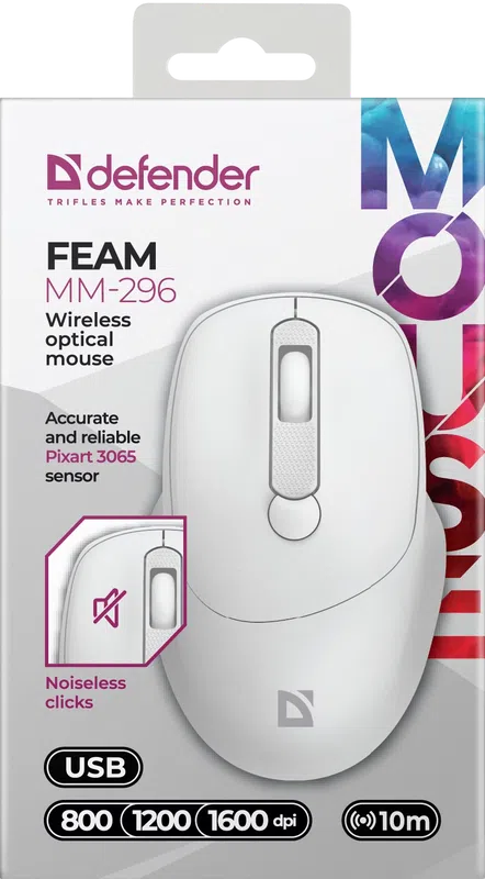 Defender - Drahtlose optische Maus Feam MM-296