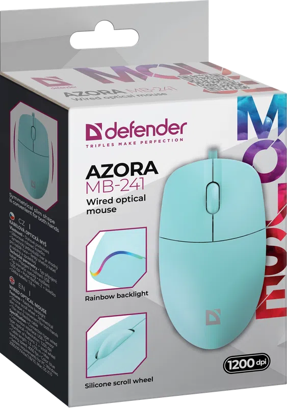 Defender - Kabelgebundene optische Maus Azora MB-241