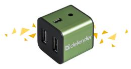 Defender - Universeller USB-Hub Quadro Iron