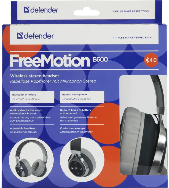 Defender - Kabelloses Stereo-Headset FreeMotion B600