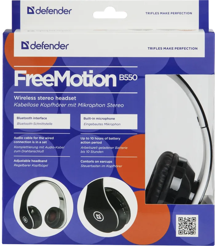 Defender - Kabelloses Stereo-Headset FreeMotion B550
