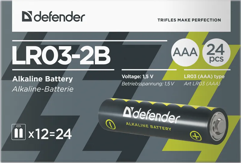 Defender - Alkaline Batterie LR03-2B
