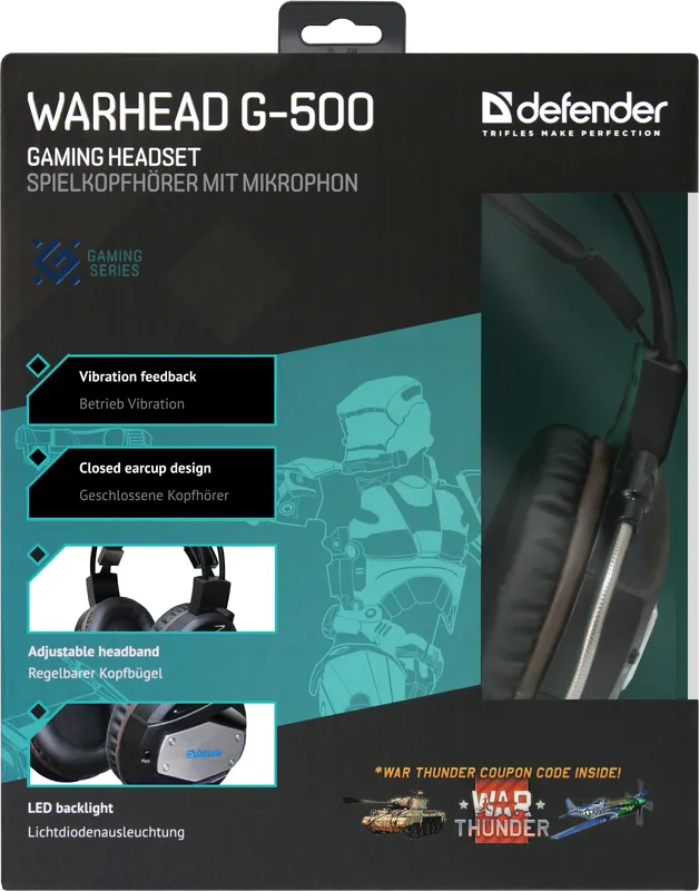 Defender - Gaming-Headset Warhead G-500