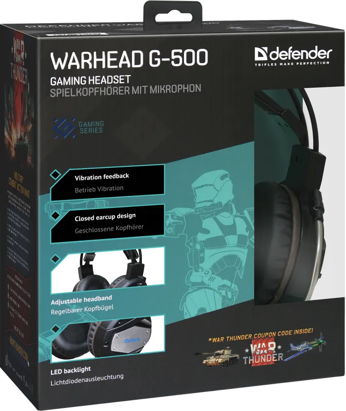 Defender - Gaming-Headset Warhead G-500