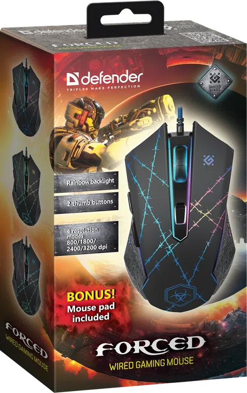 Defender - Kabelgebundene Gaming-Maus Forced GM-020L