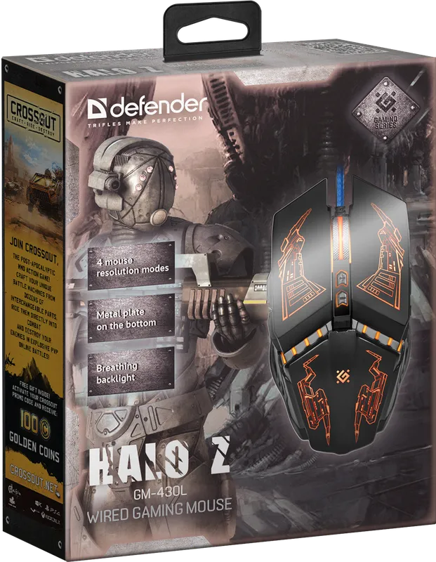 Defender - Kabelgebundene Gaming-Maus Halo Z GM-430L