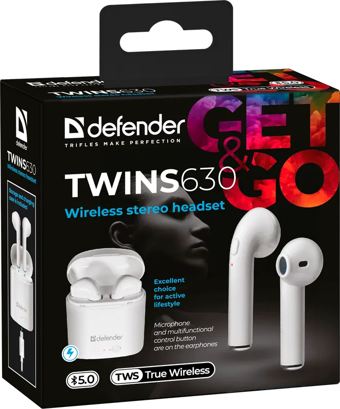 Defender - Kabelloses Stereo-Headset Twins 630