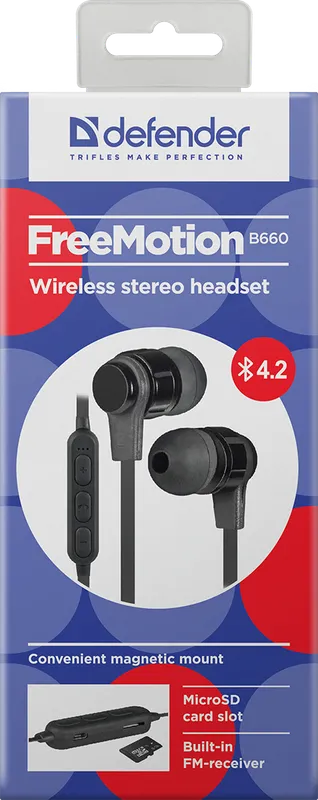 Defender - Kabelloses Stereo-Headset FreeMotion B660