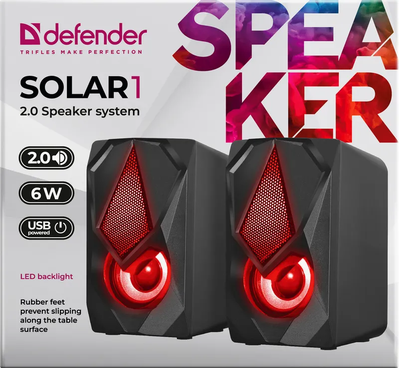 Defender - 2.0-Lautsprechersystem Solar 1