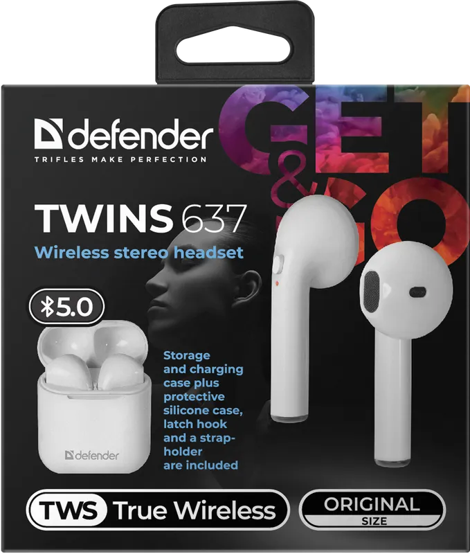 Defender - Kabelloses Stereo-Headset Twins 637