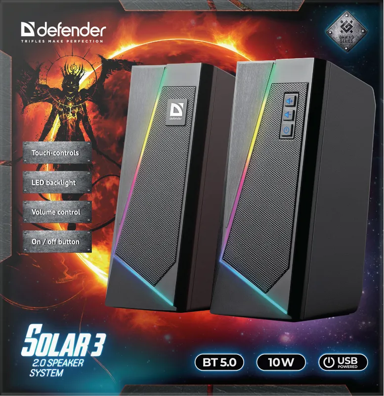 Defender - 2.0-Lautsprechersystem Solar 3