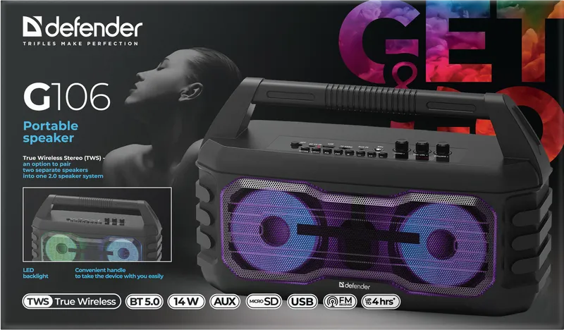 Defender - Tragbarer Lautsprecher G106