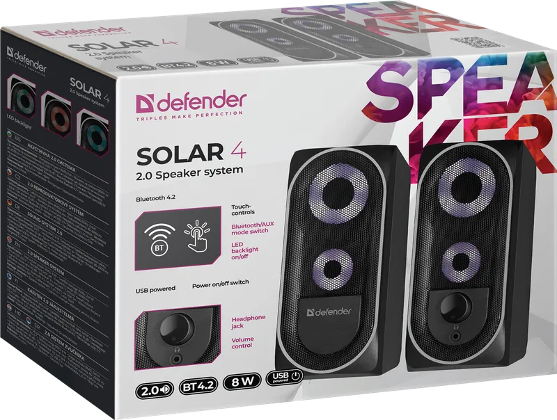 Defender - 2.0-Lautsprechersystem Solar 4
