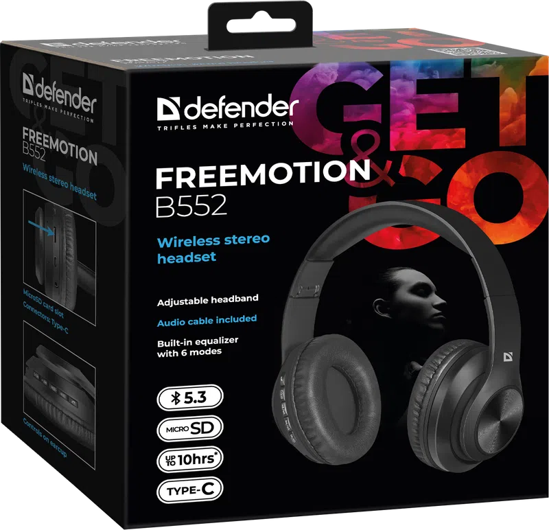 Defender - Kabelloses Stereo-Headset FreeMotion B552