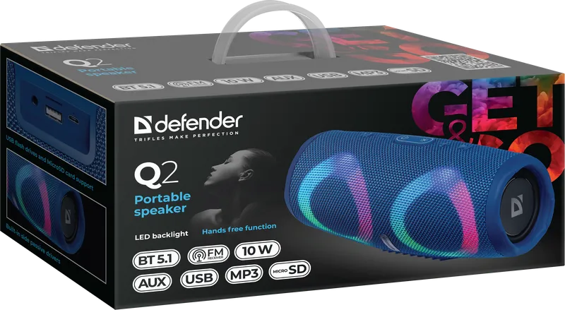 Defender - Tragbarer Lautsprecher Q2
