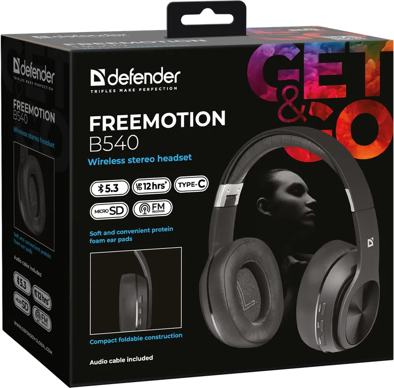 Defender - Kabelloses Stereo-Headset FreeMotion B540