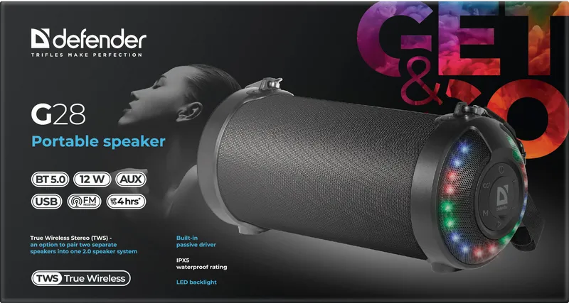 Defender - Tragbarer Lautsprecher G28