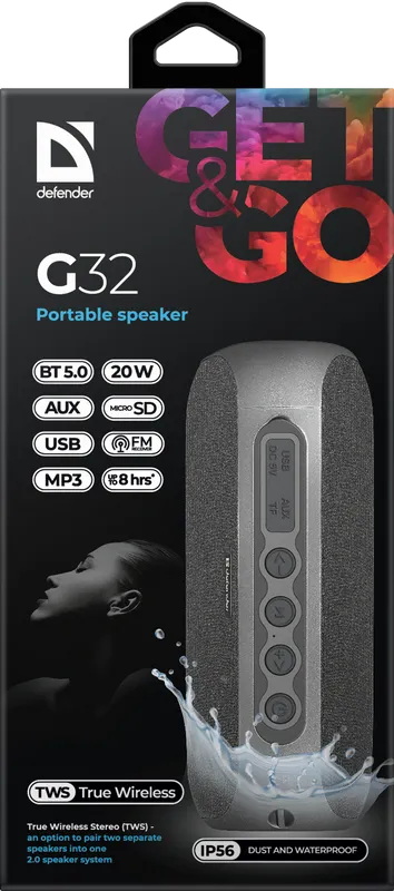 Defender - Tragbarer Lautsprecher G32