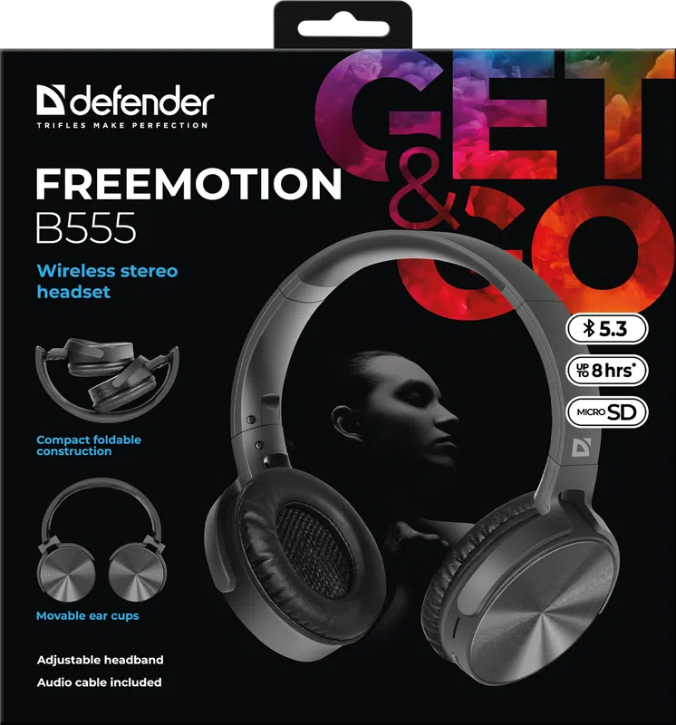Defender - Kabelloses Stereo-Headset FreeMotion B555