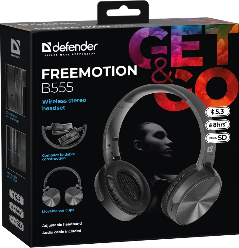 Defender - Kabelloses Stereo-Headset FreeMotion B555