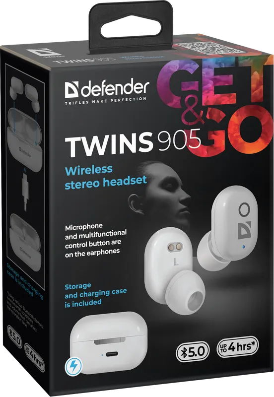 Defender - Kabelloses Stereo-Headset Twins 905