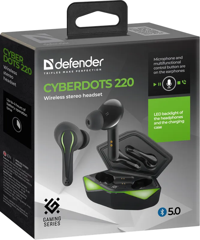 Defender - Kabelloses Stereo-Headset CyberDots 220