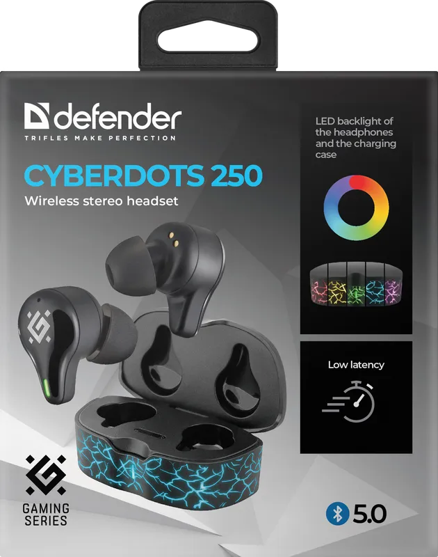 Defender - Kabelloses Stereo-Headset CyberDots 250