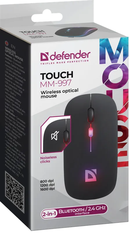Defender - Drahtlose optische Maus Touch MM-997