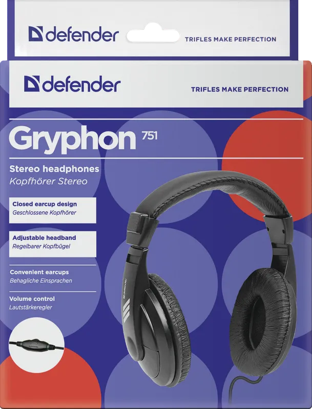 Defender - Stereo-Kopfhörer Gryphon 751