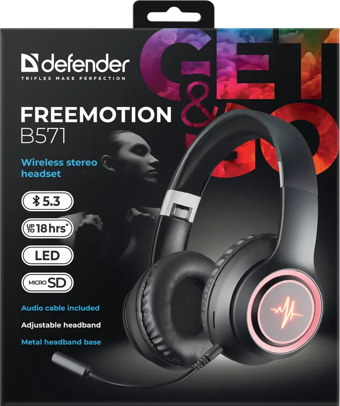 Defender - Kabelloses Stereo-Headset FreeMotion B571