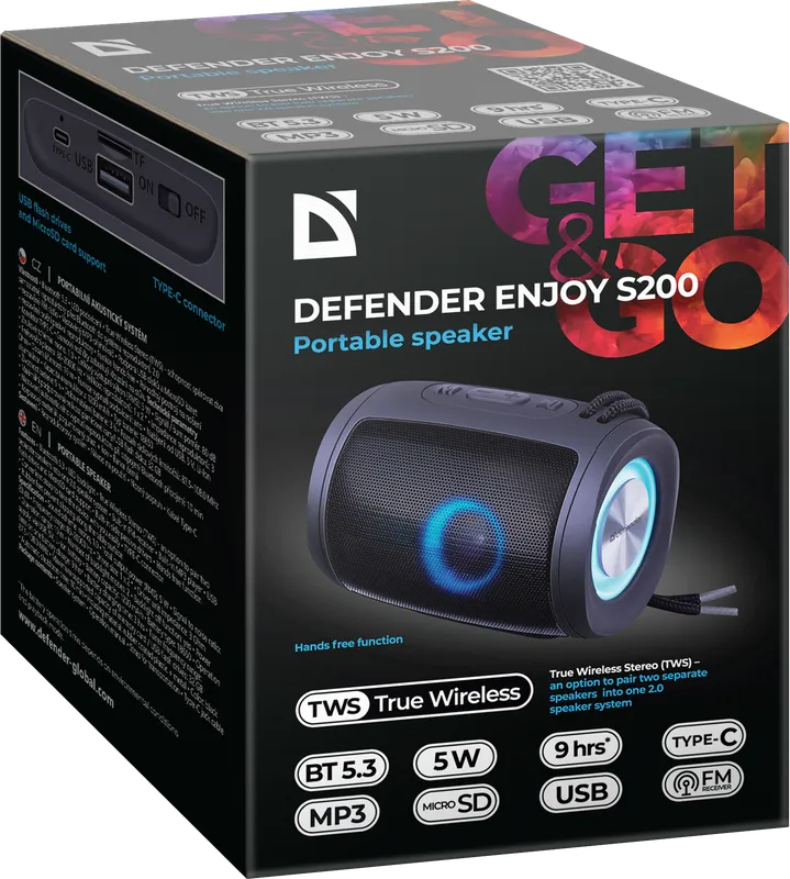 Defender - Tragbarer Lautsprecher Enjoy S200
