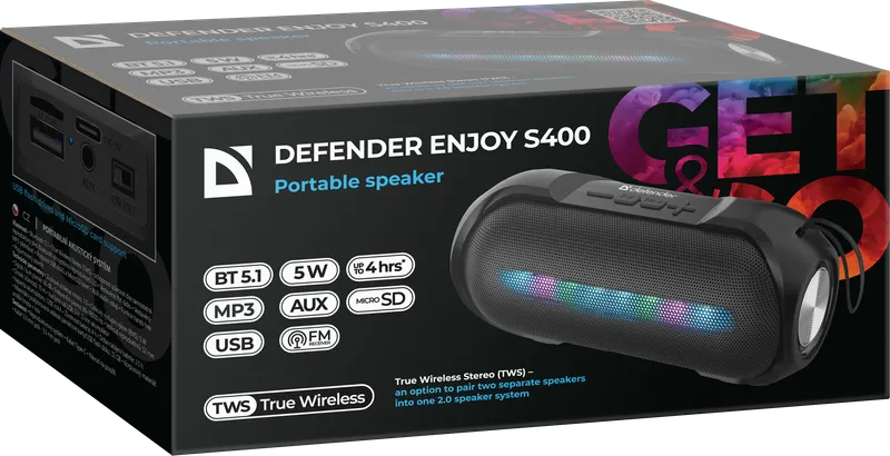 Defender - Tragbarer Lautsprecher Enjoy S400