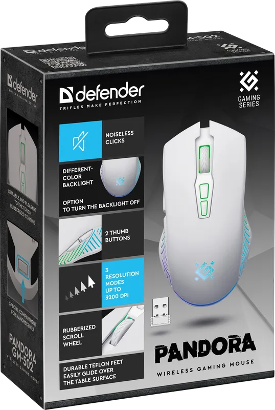 Defender - Kabellose Gaming-Maus Pandora GM-502