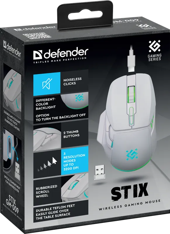 Defender - Kabellose Gaming-Maus Stix GM-009
