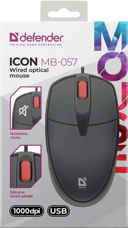 Defender - Kabelgebundene optische Maus Icon MB-057