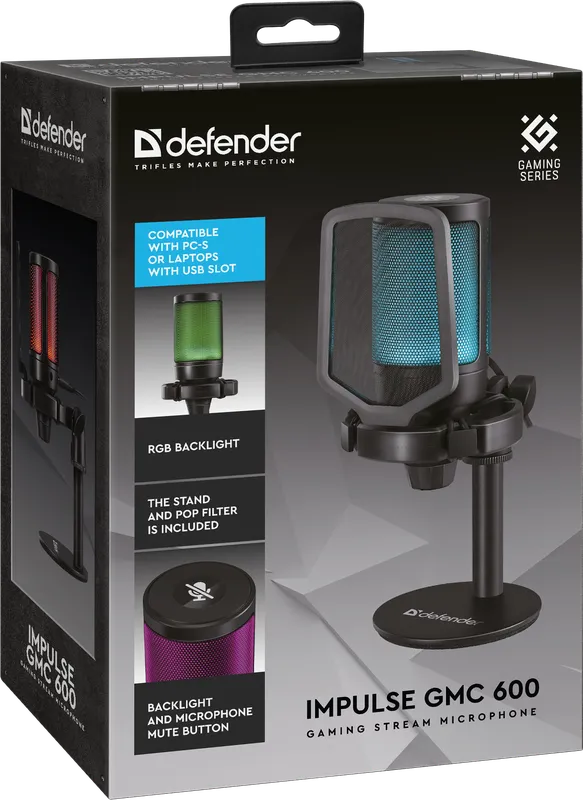 Defender - Gaming-Stream-Mikrofon Impulse GMC 600