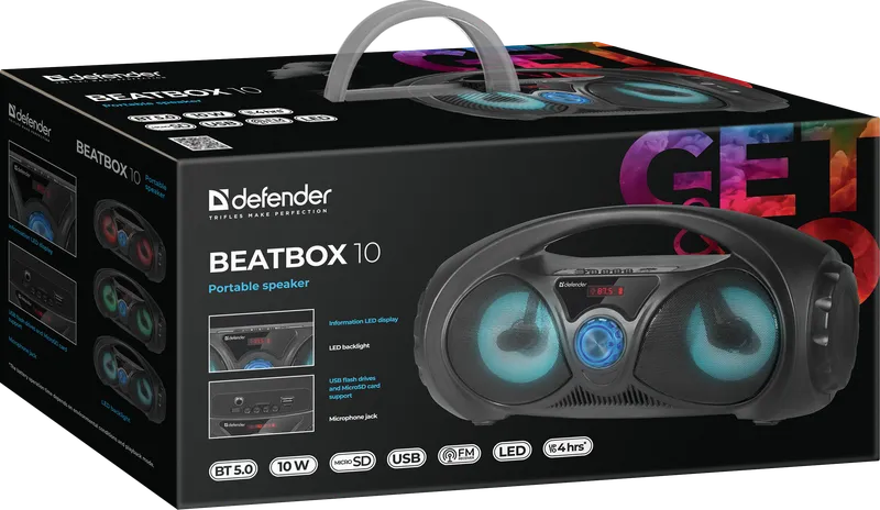 Defender - Tragbarer Lautsprecher Beatbox 10