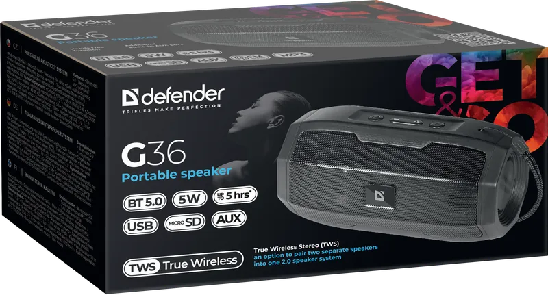 Defender - Tragbarer Lautsprecher G36