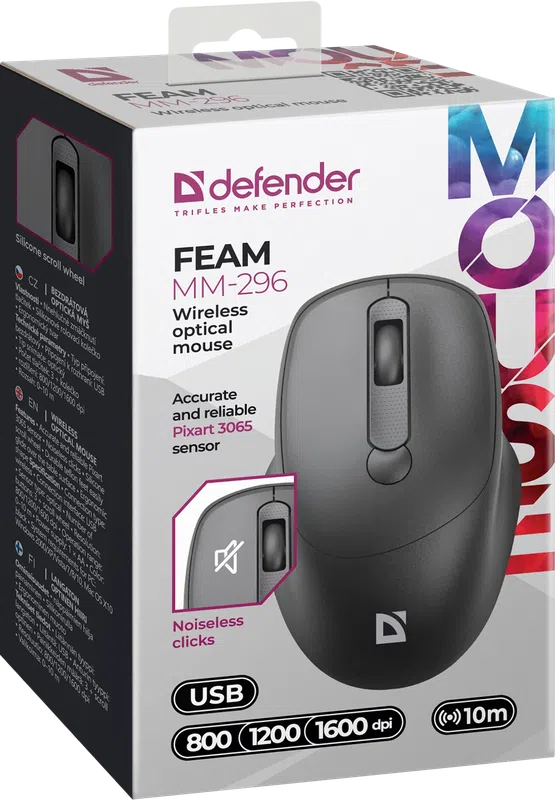 Defender - Drahtlose optische Maus Feam MM-296