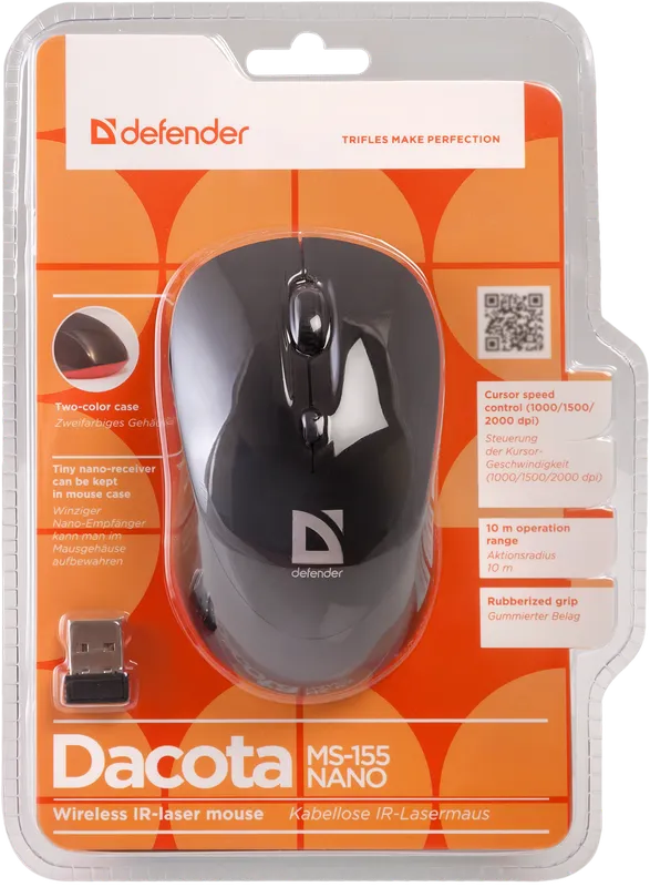 Defender - Kabellose IR-Lasermaus Dacota MS-155