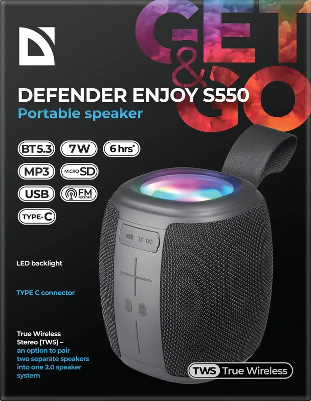 Defender - Tragbarer Lautsprecher Enjoy S550