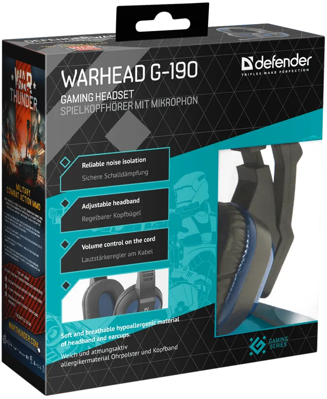 Defender - Gaming-Headset Warhead G-190