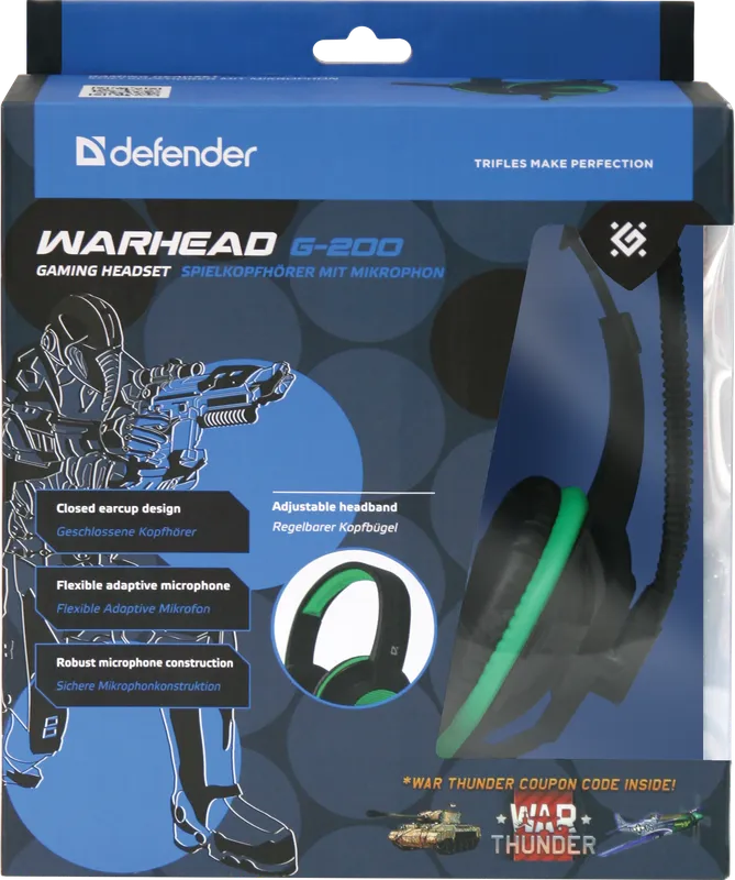 Defender - Gaming-Headset Warhead G-200