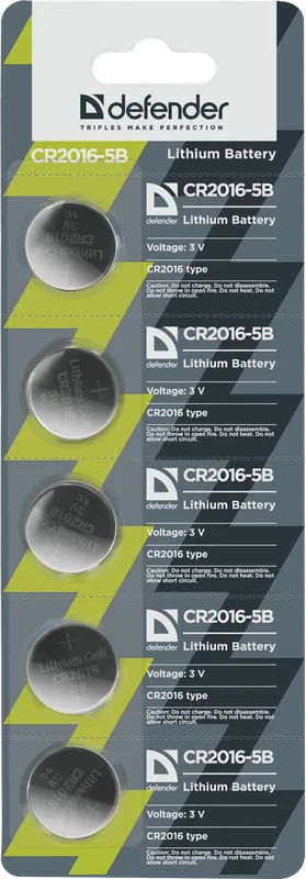 Defender - Batterie-Lithium CR2016-5B