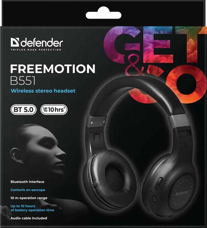 Defender - Kabelloses Stereo-Headset FreeMotion B551