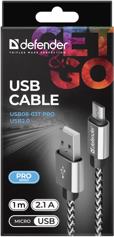 Defender - USB-Kabel USB08-03T PRO USB2.0