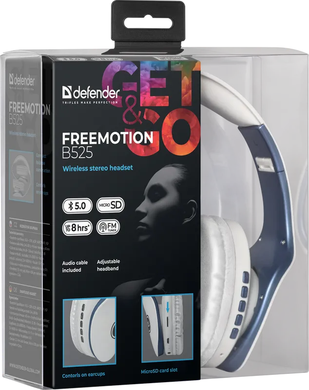 Defender - Kabelloses Stereo-Headset FreeMotion B525
